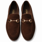 SKU:4050-Brown Suede Cow Leather Formal Loafer Style