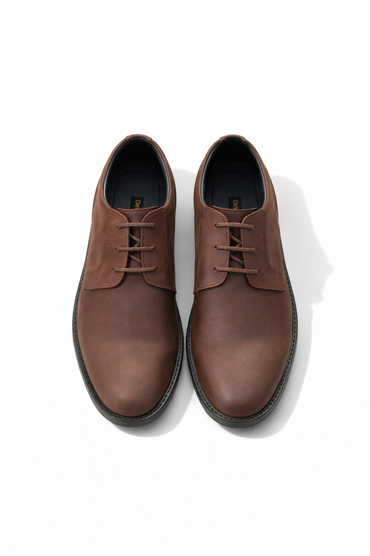 9043 - Oily Pull-up High grain Casual Shoes - DeVogue