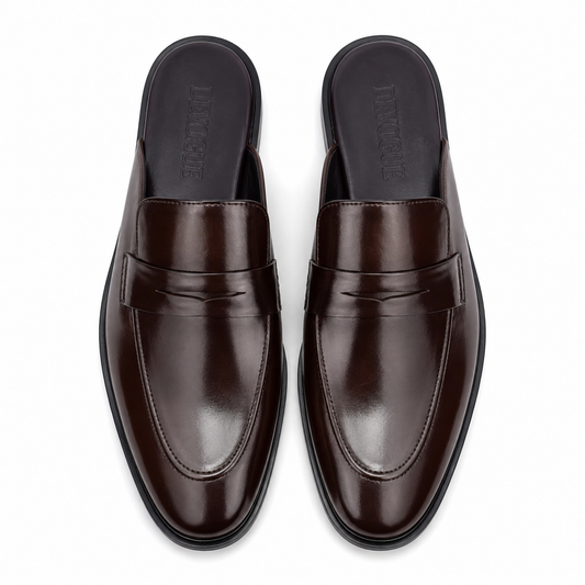 5044-Brown Mule style Pure Cow Leather Shoe