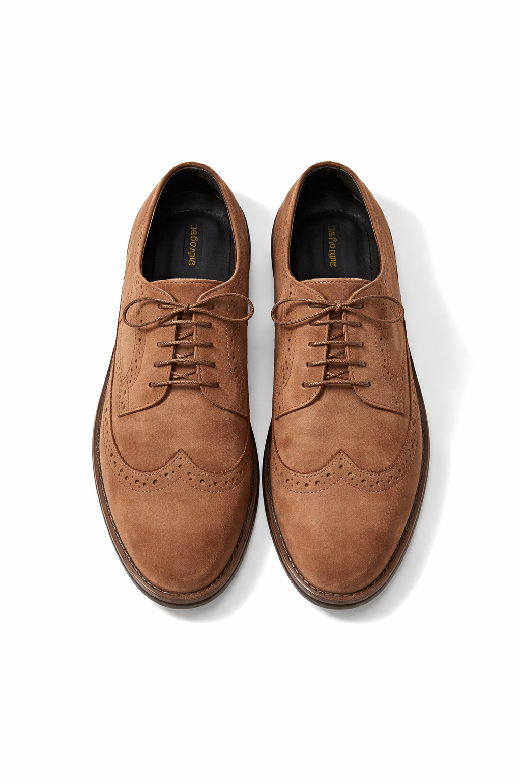 7058-Dark Oily Brown Casual Shoes - DeVogue