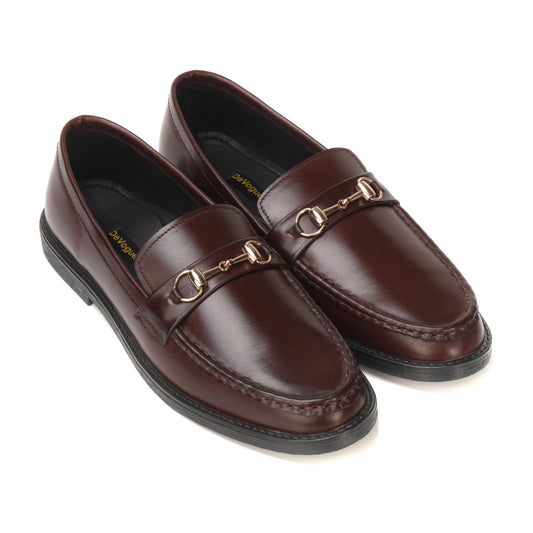 ST-08-Maroon loafers - DeVogue