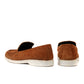 LP-01 Camel loafers with white sole - DeVogue