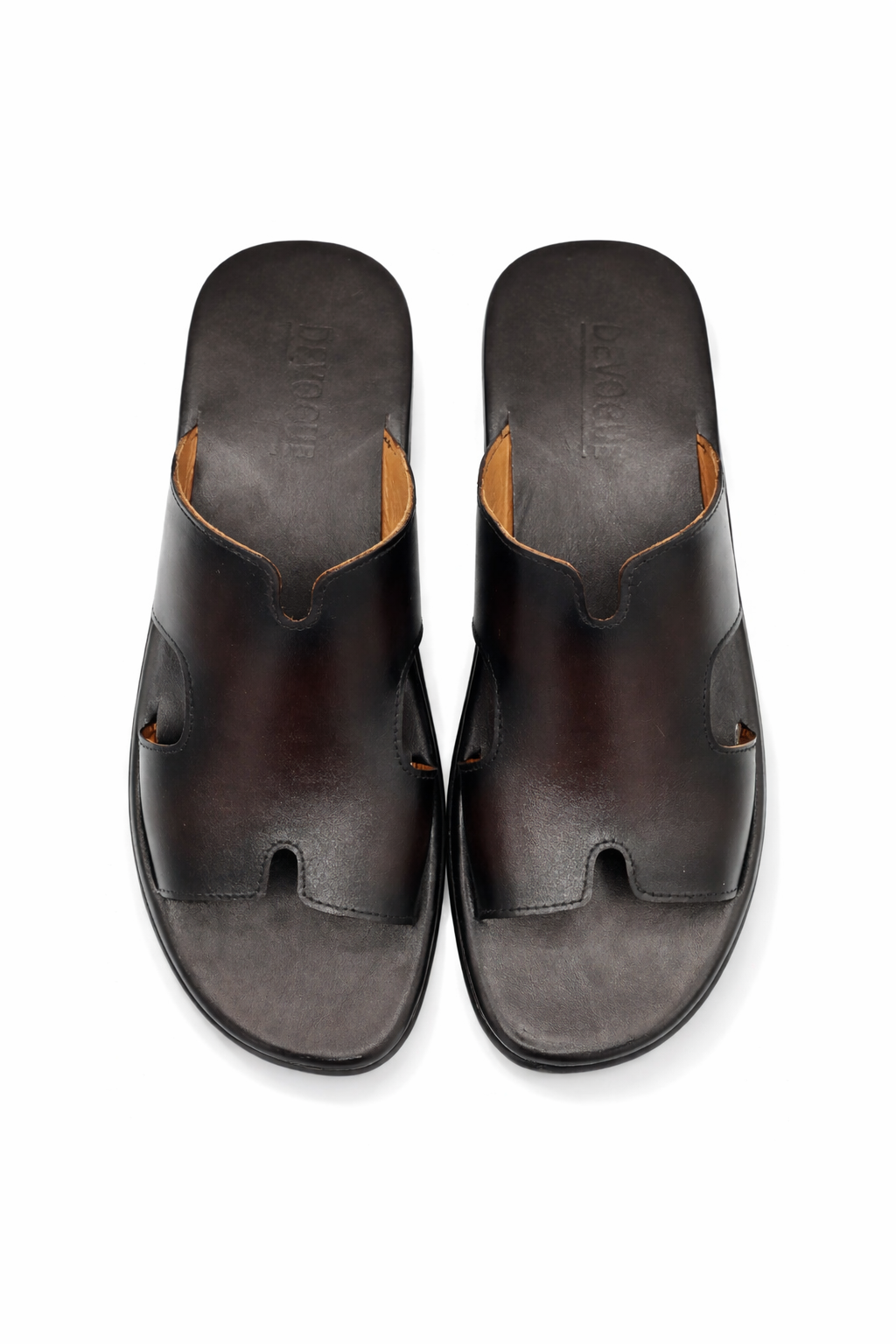 SKU: R-406-Brown Premium Quality Chappal Pure Cow Leather Shoes Trending shoes - DeVogue