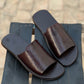 408-Brown Chappal style Pure Cow Leather Shoes Trending shoes - DeVogue