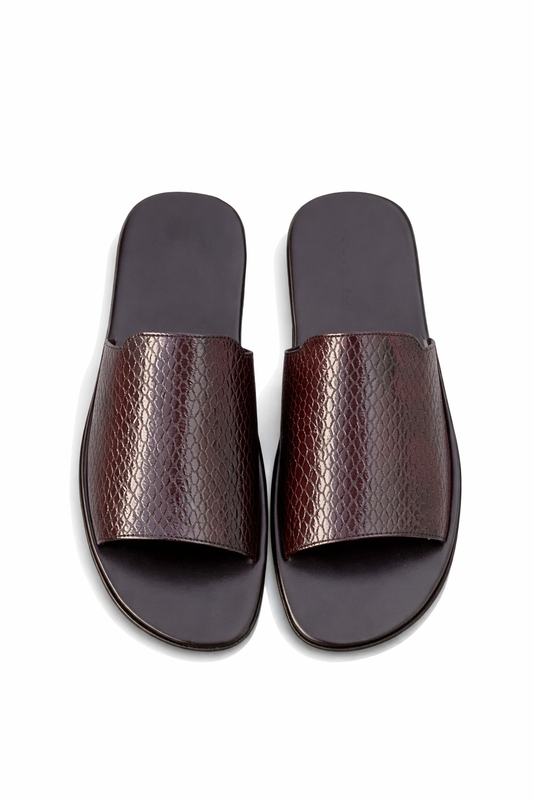 408-Brown Chappal style Pure Cow Leather Shoes Trending shoes