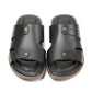 704-Black Chappal style Pure Cow Leather Shoes Trending shoes