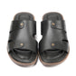 704-Black Chappal style Pure Cow Leather Shoes Trending shoes - DeVogue