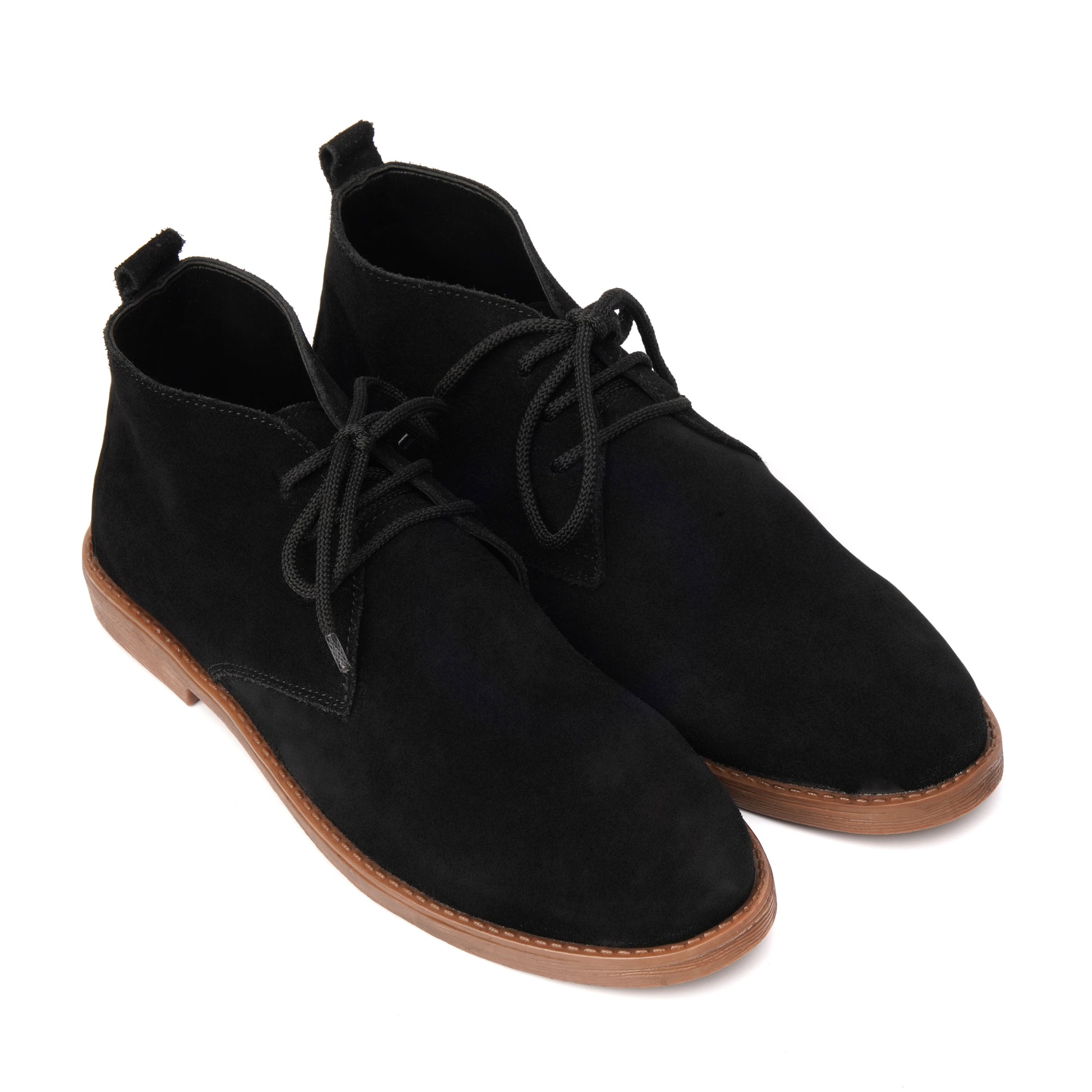 SKU: 1002- Black Suede Shoes - DeVogue