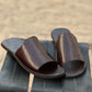 408-Brown Chappal style Pure Cow Leather Shoes Trending shoes - DeVogue
