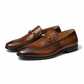 4011-Patina Cow Leather Formal Horse Bit Style - DeVogue