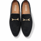 4001-Suede Black Goat Leather Formal Horse Bit Style - DeVogue