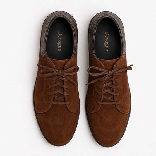 SK-01 Brown Sneakers Casual with Rubber Sole