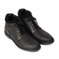 BT-03 Black Ankle Boots in Oily Cow Leather - DeVogue