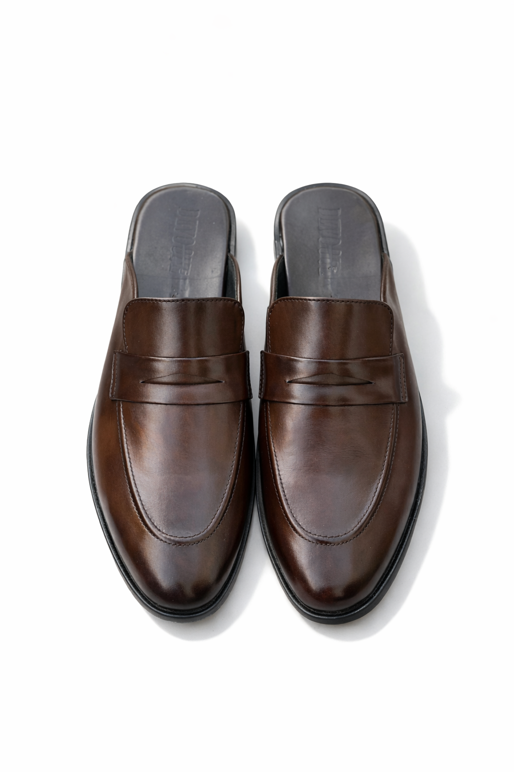 5044-Brown Mule style Pure Cow Leather Shoe - DeVogue