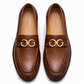 4032-Brown Soft Grain Premium Formal leather loafers