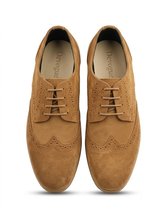 7059-Camel Casual Suede Shoes