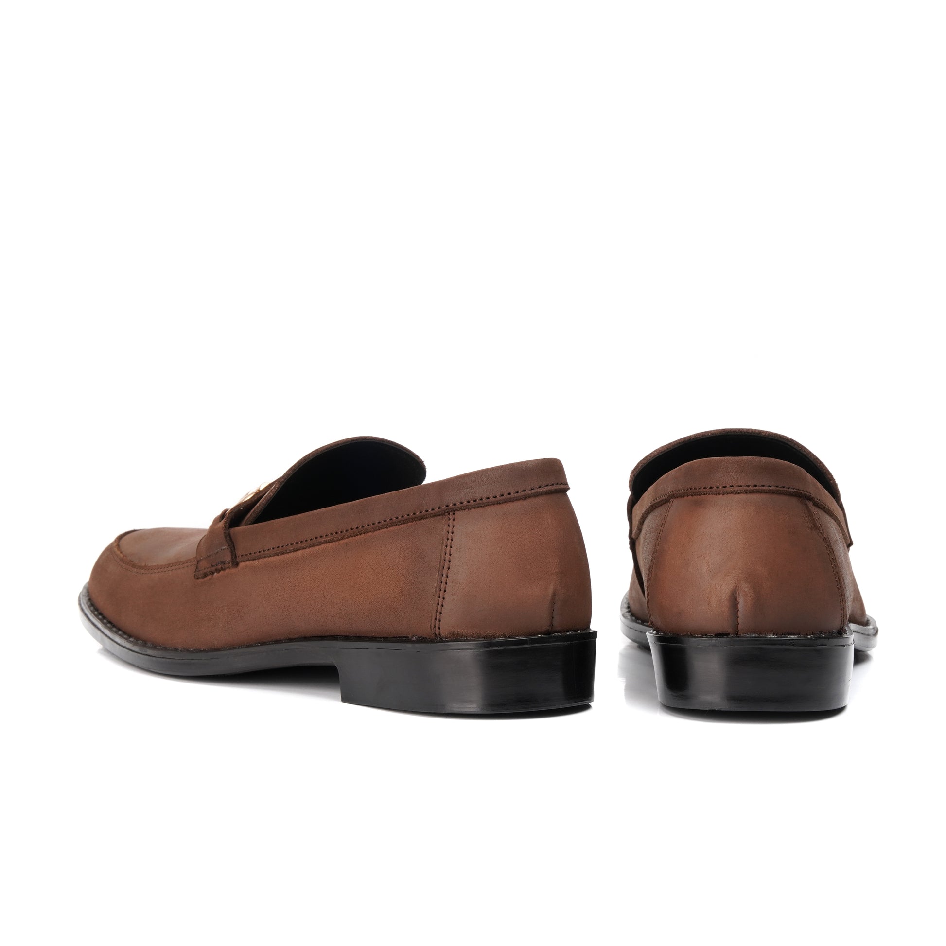ST-05-Oily Cow Leather Horse bit Formal Loafer Style In Rubber sole - DeVogue