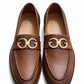 4032-Brown Soft Grain Premium Formal leather loafers - DeVogue