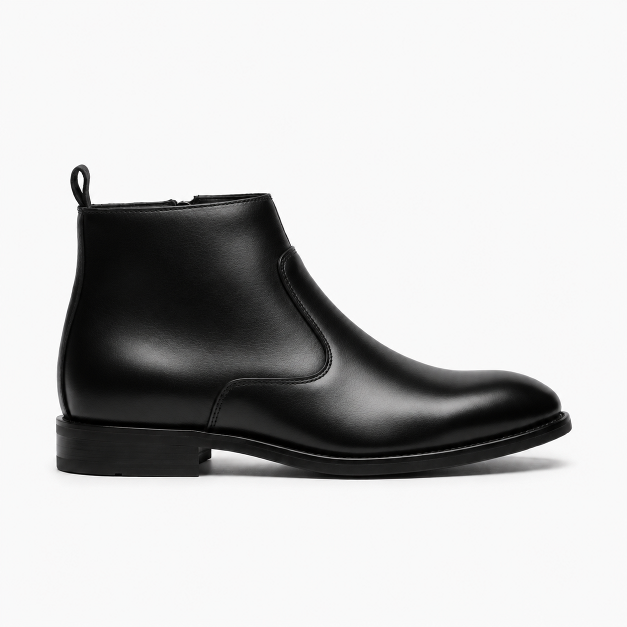 LT-02 Black Ankle Boots Cow Leather