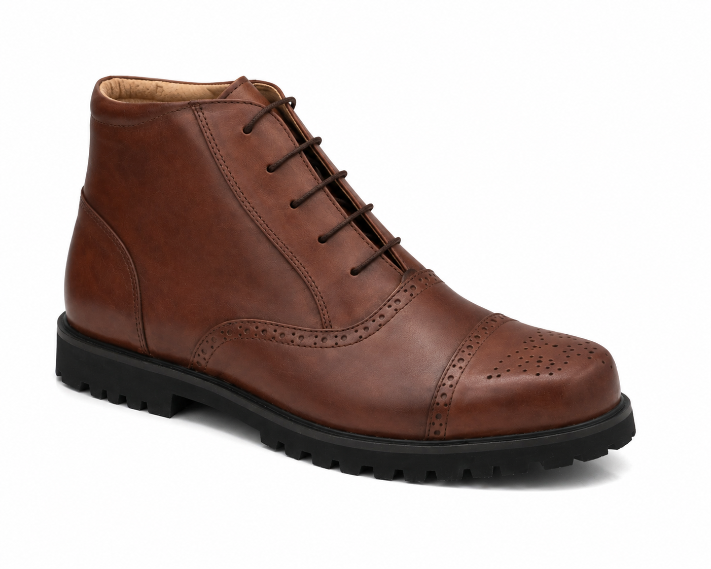 SKU:1005-Brown Soft Cow Leather Chukka boots