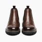 8019-Brown Mild Chelsea Boots - DeVogue