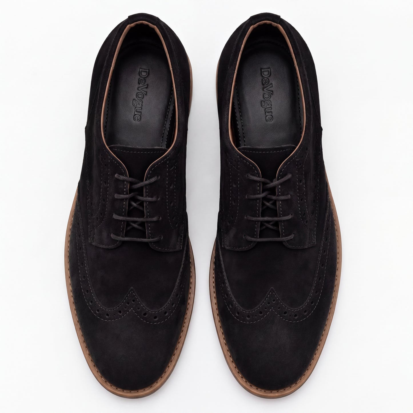 SKU: 7058-Black Suede Casual Shoes