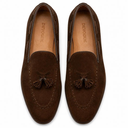 SKU: 8001-Brown Suede Shoes Formal