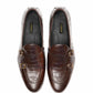 2012-Croco Cow Leather Casual Double Monk Style - DeVogue