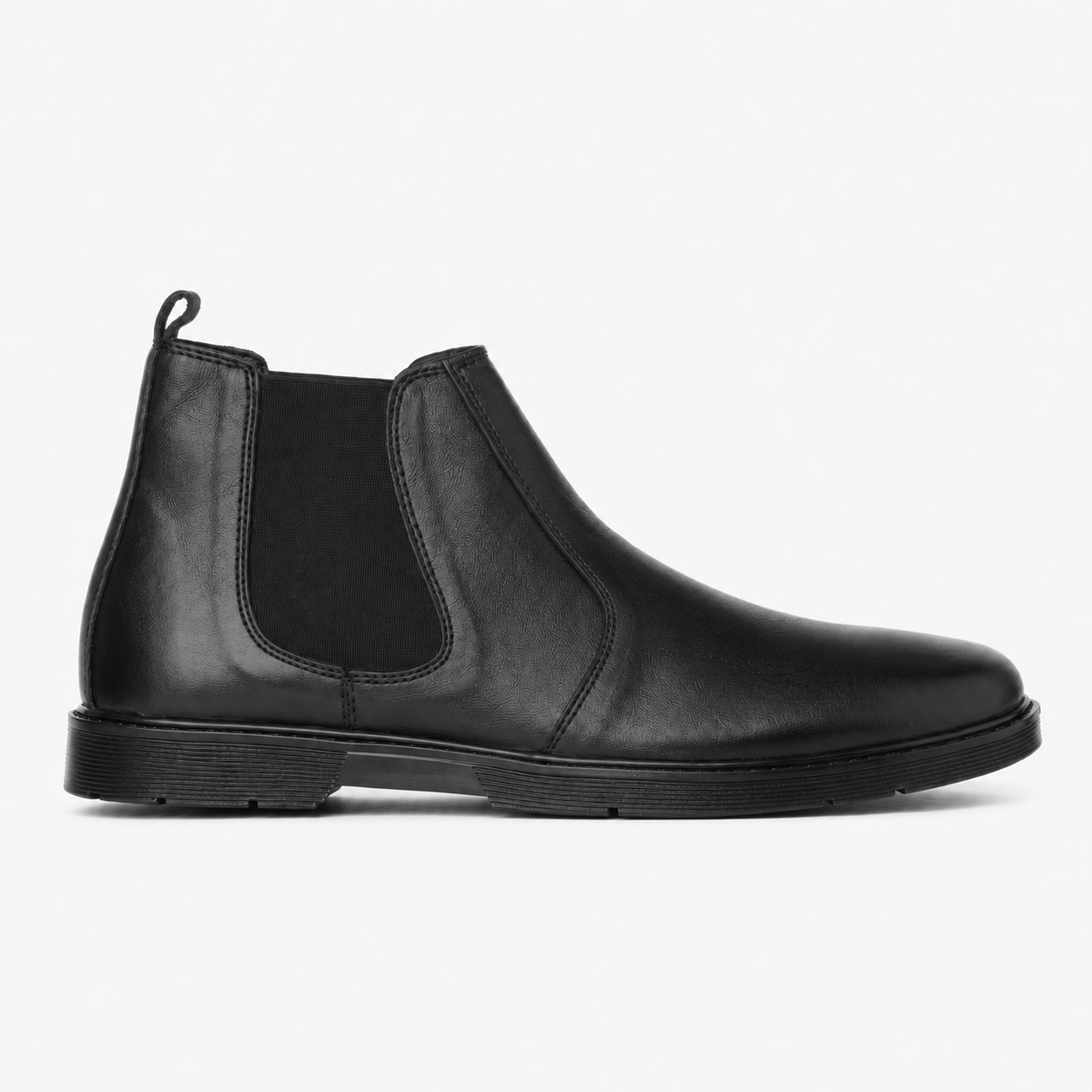 8017-Black Chelsea Boots