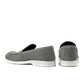 LP-01 Grey loafers with white sole - DeVogue