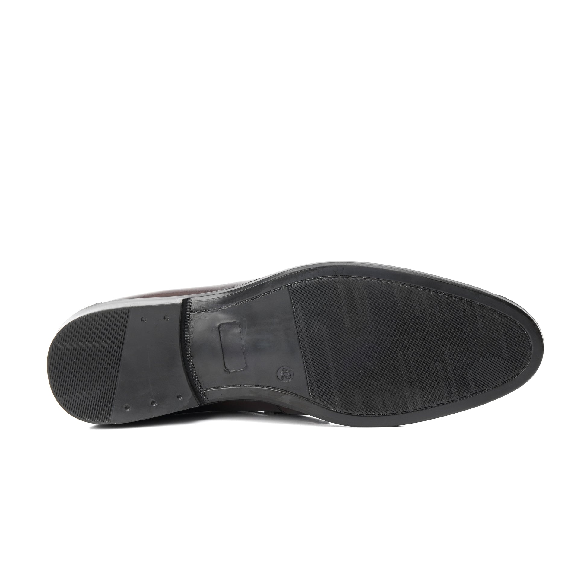 ST-06-Brown Crocodile print Leather Horse bit Formal Loafer Style In Rubber sole - DeVogue