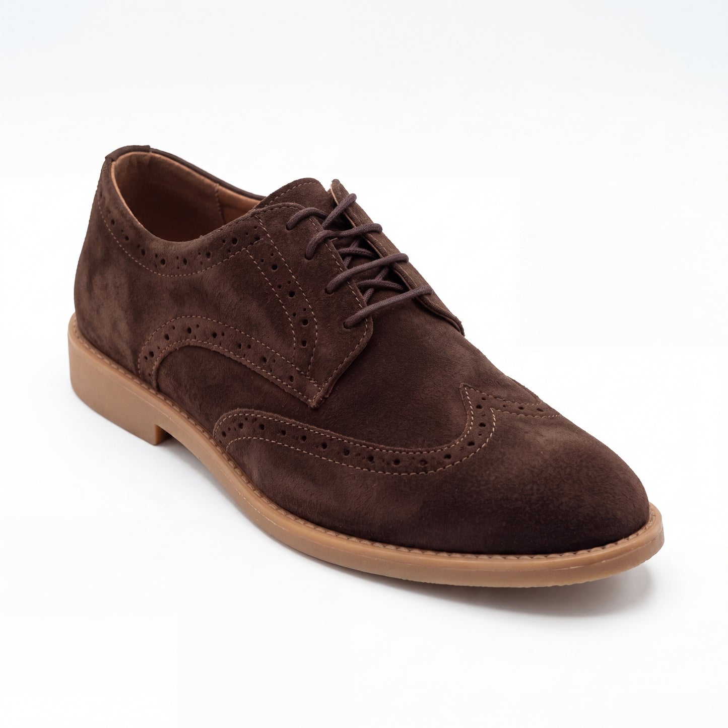 SKU: 7058 - Chocolate Brown Casual Suede Shoes