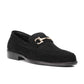 ST-05-Black Suede Cow Leather Horse bit Formal Loafer Style In Rubber sole