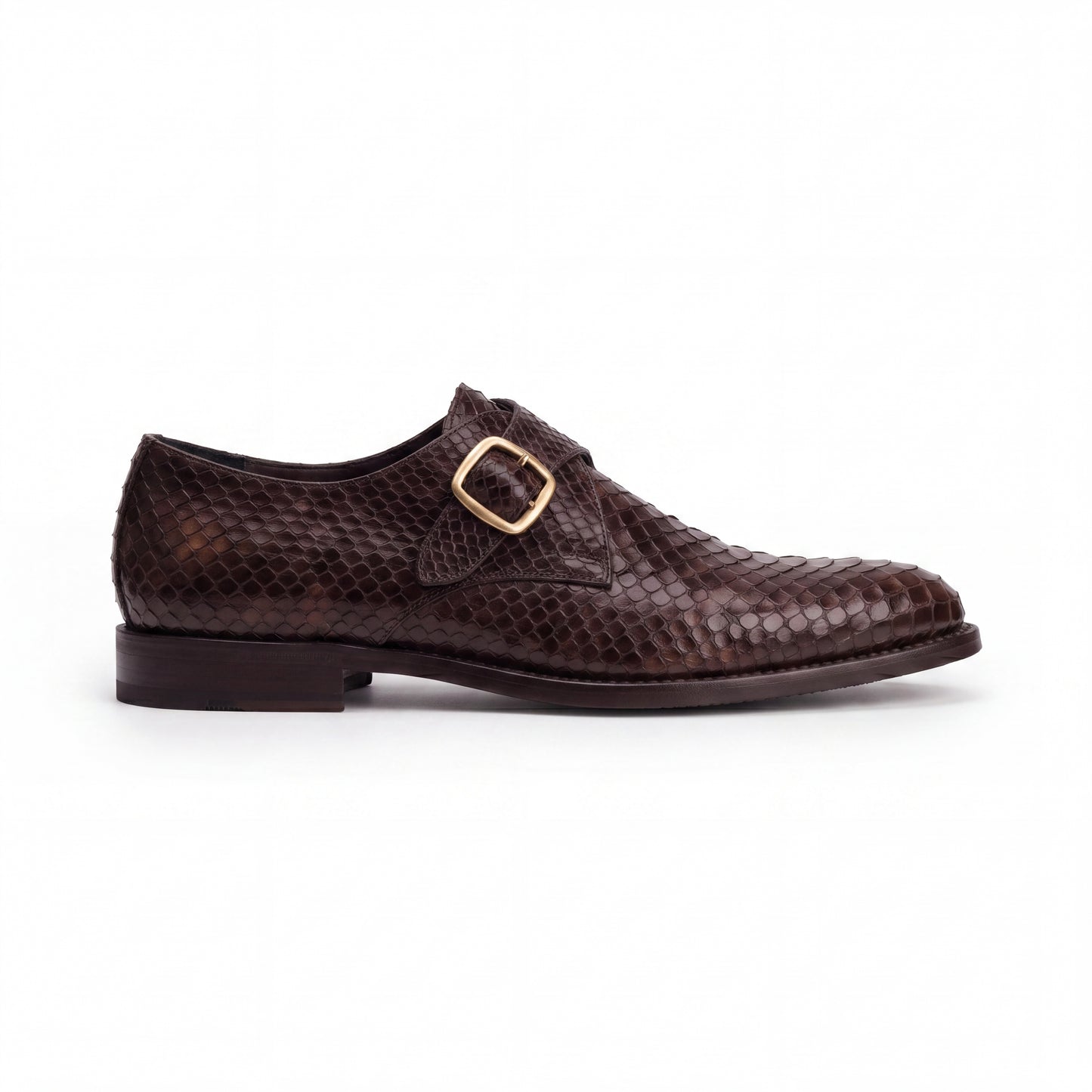 2011-S Brown Snake Embossed Cow Leather Formal
