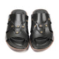702-Black Chappal style Pure Cow Leather Shoes Trending shoes