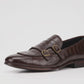 2012-Croco Cow Leather Casual Double Monk Style