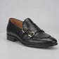 2010-Crocblk Cow Leather Casual Double Monk Style