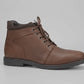 BT-03 Brown Ankle Boots in Oily Cow Leather