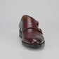 2011-Burgundy Cow Leather Formal Double Monk Style