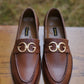 4032-Brown Soft Grain Premium Formal leather loafers