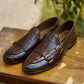 2012-Croco Cow Leather Casual Double Monk Style