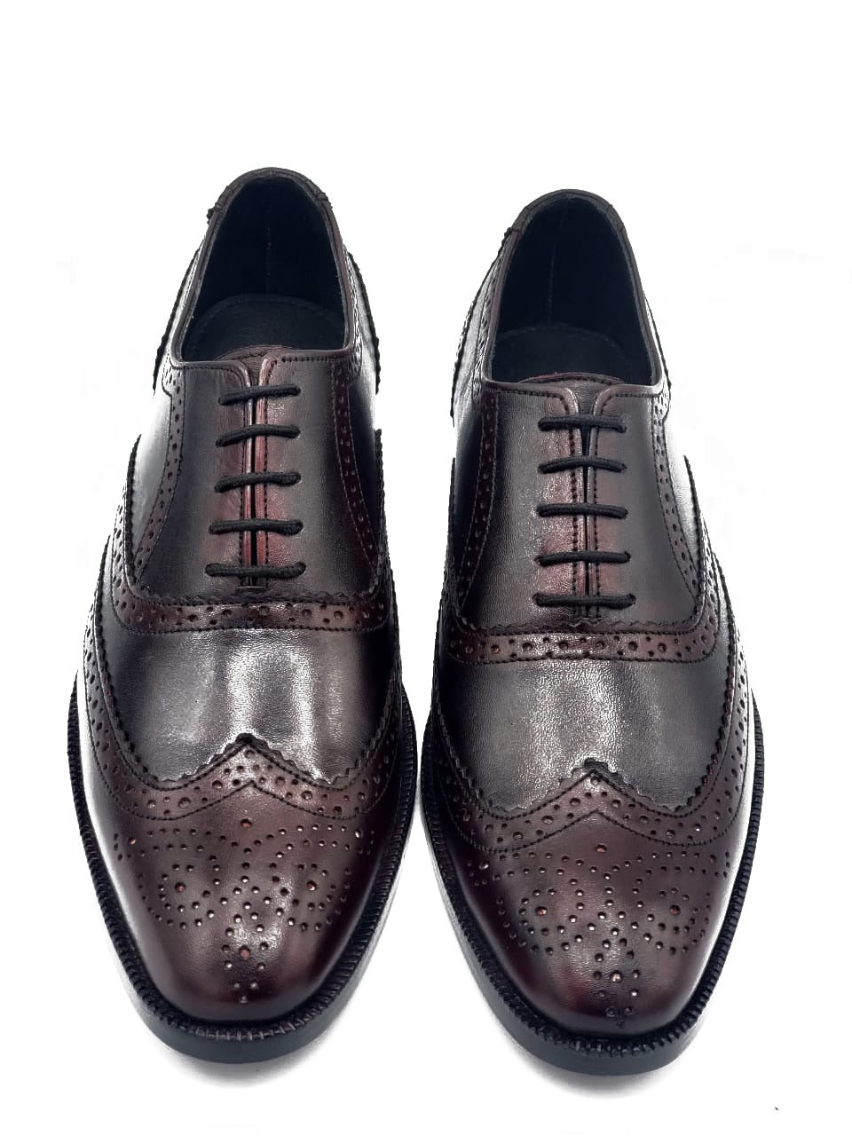 Royal Maroon Brogue laced shoe