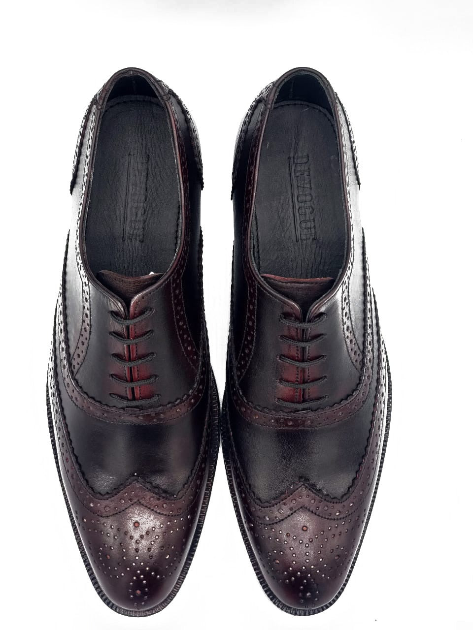 Royal Maroon Brogue laced shoe