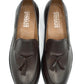 802-Brown Royal Tassel Brown Soft leather Loafers