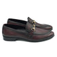 4010-Burgundy Cow Leather Formal Horse Bit Style - DeVogue