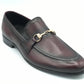 4010-Burgundy Cow Leather Formal Horse Bit Style