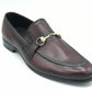 4010-Burgundy Cow Leather Formal Horse Bit Style - DeVogue
