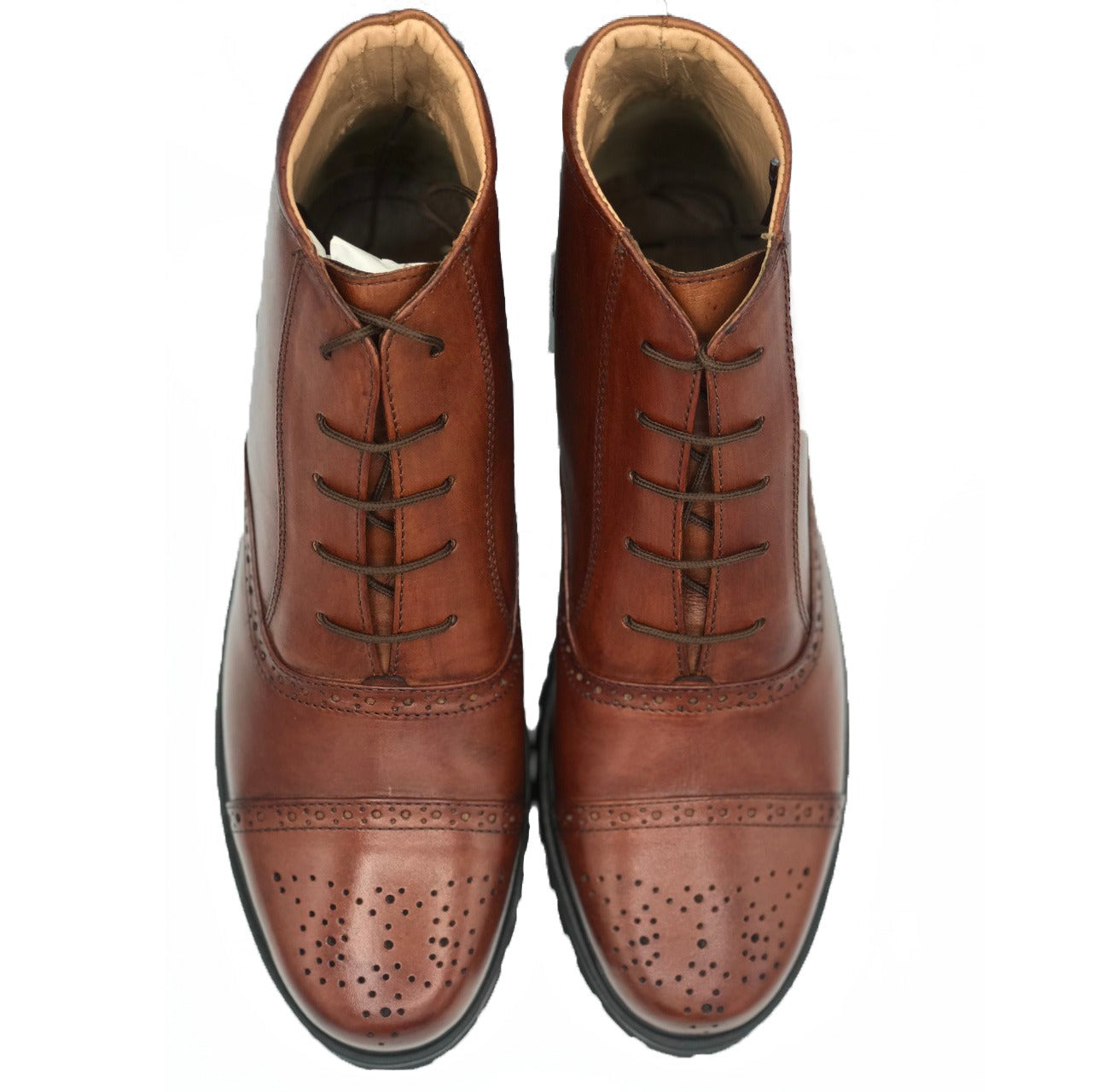 SKU:1005-Brown Soft Cow Leather Chukka boots - DeVogue