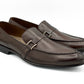 SKU:4002-Brown Cow Leather Formal Loafer Style