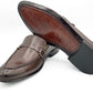 SKU:4002-Brown Cow Leather Formal Loafer Style